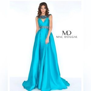 Mac Duggal Turqouise Dress